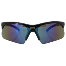 2020 One Piece Shiny Black Sports Sunglasses